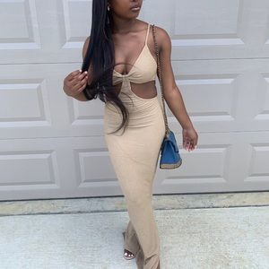 Tan Maxi Dress